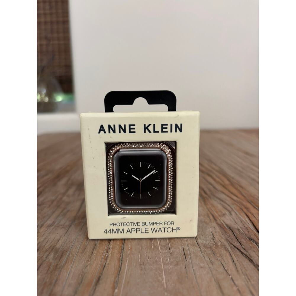 Anne Klein Premium Crystal Protective Case for Apple Watch 40mm NEW Gold Tone